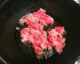ピリ辛牛肉の汁なし担々麺作り方2写真