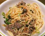 ピリ辛牛肉の汁なし担々麺作り方8写真