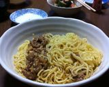 肉みそのっけ油そば作り方9写真