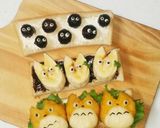 トトロ☆キャラ弁にも☆オープンサンド作り方10写真