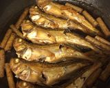 ハタハタの煮付け〜ごぼう入り作り方3写真