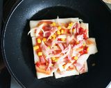 余った材料で計量いらず！もちピザ作り方3写真