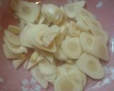 豆苗のニンニク炒め作り方5写真