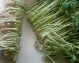 豆苗のニンニク炒め作り方2写真