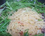 ホタルイカと水菜のピリ辛パスタ作り方6写真