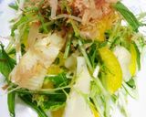 簡単！たけのこと水菜のおかかサラダ作り方2写真