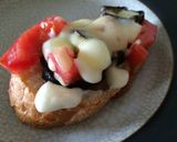 茄子とトマトとモッツァレラのタルティーヌ作り方8写真