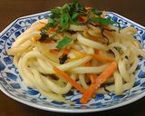 お吸い物の素で焼うどん作り方4写真