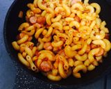 お弁当にも！マカロニでナポリタン作り方5写真