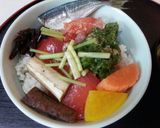 血管プラークダイエット食264（山海丼）作り方1写真