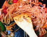麺張り付き防止☆ミニトマトナポリタン作り方7写真
