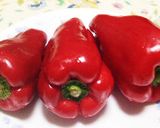 簡単カット野菜 赤ピーマン 冷凍保存作り方1写真
