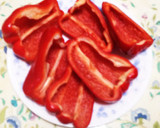 簡単カット野菜 赤ピーマン 冷凍保存作り方2写真