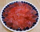 シンプル簡単☆まぐろのカルパッチョ作り方1写真