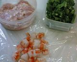 春っぽい★　菜の花と鶏肉のパスタ作り方1写真