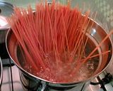 春っぽい★　菜の花と鶏肉のパスタ作り方2写真
