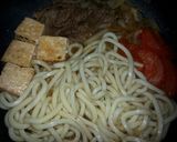 肉うどん☆すき焼き風作り方5写真