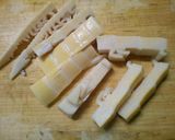 簡単ヘルシー　筍　椎茸　鶏ささみの　煮物作り方1写真