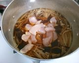 簡単ヘルシー　筍　椎茸　鶏ささみの　煮物作り方5写真
