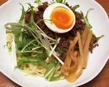 お店の味♬ 簡単 ごまだれ肉つけ麺 ！作り方5写真