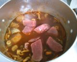 豚肉と　玉ねぎ　きのこの　デミグラス煮♪作り方5写真
