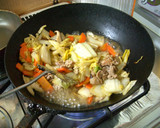 白菜と豚肉の炒めもの【中華あんかけ】作り方3写真
