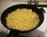 塩レモンのシーフードパスタ作り方4写真