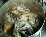 真鯛のあら（お頭)のあっさり煮作り方2写真