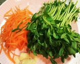 やみつき♪豆苗のゴマ油炒め作り方1写真
