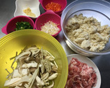 中華風♬豚肉ときのこの卯の花作り方1写真