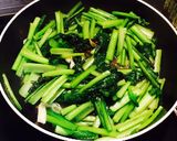 シャンタンで！小松菜の炒め物作り方6写真