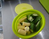 ココナッツオイル温野菜とキヌアのサラダ作り方3写真