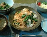 春っぽい★　菜の花と鶏肉のパスタ作り方6写真