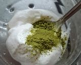 農園おやつ・ショコラケーキの抹茶クリーム作り方4写真