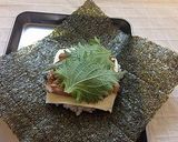 豚のしそ梅チーズおにぎらず作り方6写真