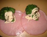 お弁当♪ハムに巻かれたブロッコリー＾＾作り方1写真
