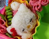キャラ弁 お昼寝キティーちゃん作り方4写真