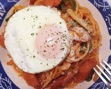我が家のナポリタン*目玉焼きのせ*作り方5写真
