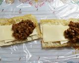 簡単★カリカリ納豆チーズ作り方3写真