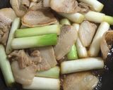豚バラと長ネギの大葉炒め作り方3写真