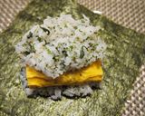 セリとパセリのたまご焼きごま油おにぎらず作り方6写真