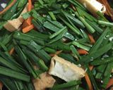 厚揚げ・ニラ・人参の中華炒め作り方3写真