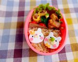 幼稚園 お弁当♡うさぎ夫婦作り方3写真