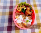 幼稚園 お弁当♡うさぎ夫婦作り方4写真