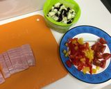 簡単☆茄子とパプリカのタルティーヌ作り方1写真