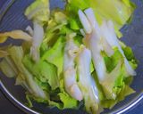 春キャベツとアンチョビのスパゲティ作り方1写真