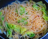 春キャベツとアンチョビのスパゲティ作り方6写真