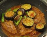 ナスとインゲンのミートソーススパゲティ作り方2写真
