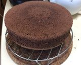 卵２個でココアスポンジケーキ作り方4写真