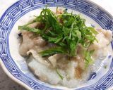 たたき山芋と豚のホクホク梅肉蒸し作り方4写真